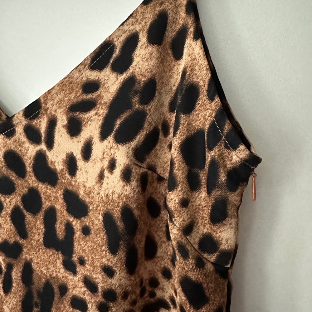 Nastygal Leopard Print Tank/Cami Size US 4 - Picture 3 of 6